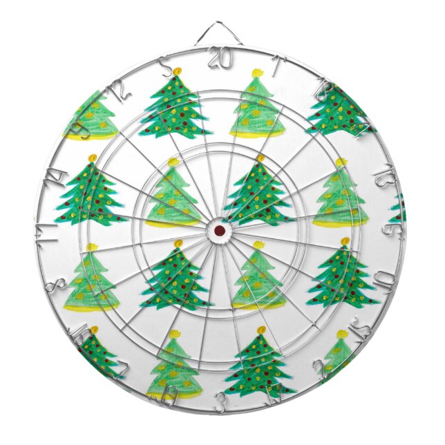 Cible De Fléchettes Motif d'arbre de Noël (Devant)