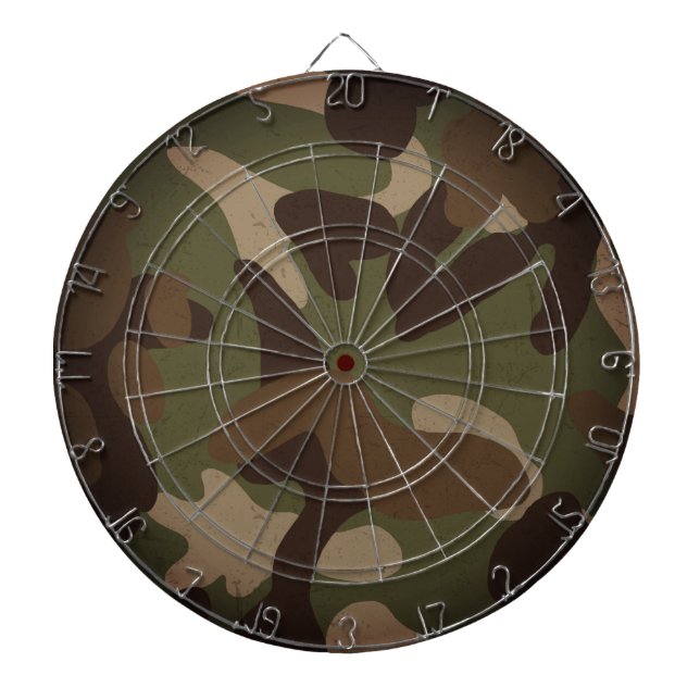 Cible De Fléchettes Motif de camouflage militaire classique (Devant)