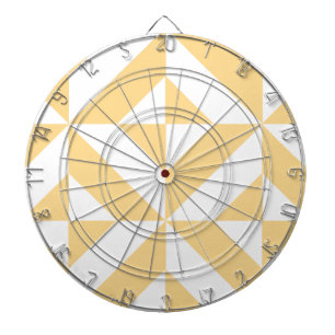 Cible De Fléchettes Motif de cube géométrique Pale Melon