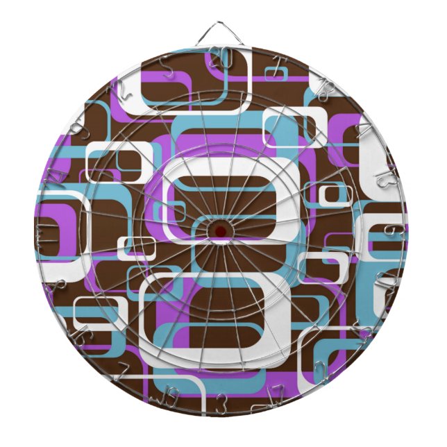 CIBLE DE FLÉCHETTES MOTIF DE FORMES RÉTRO (Devant)