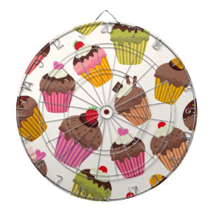 Cible De Fléchettes Motif de gâteau, Motif de muffin, Chocolat, Coeurs
