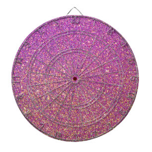 Cible De Fléchettes Motif de Parties scintillant rose fille