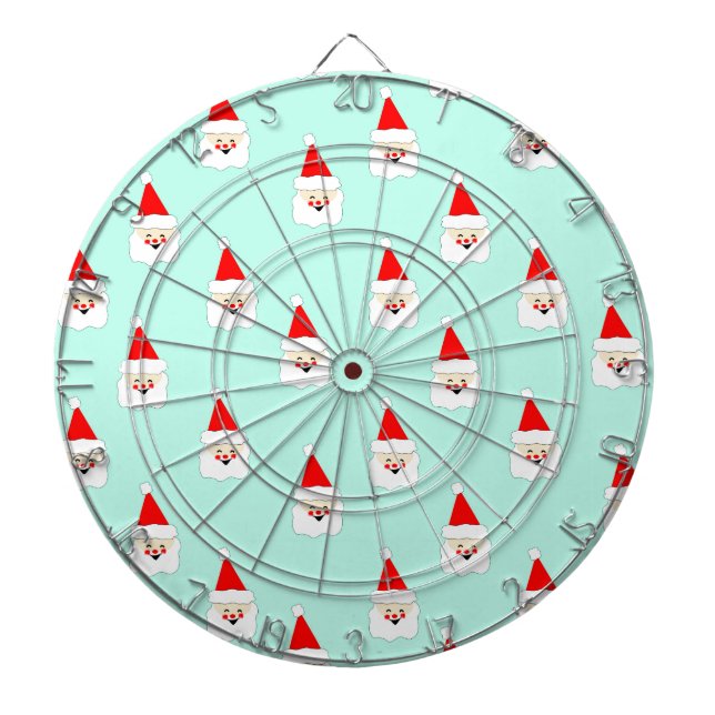 Cible De Fléchettes motif de père noël milieu de siècle noël (Devant)