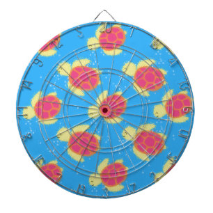 Cible De Fléchettes Motif de Tortue de Mer Mignonne