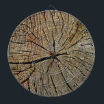 Cible De Fléchettes Motif en bois d'anneaux d'année d'arbre de grain<br><div class="desc">Motif en bois d'anneaux d'année d'arbre de grain de texture. Cadeau parfait pour ceux recherchant quelque chose simple et rustique.</div>