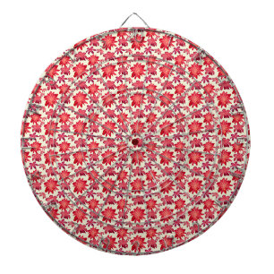Cible De Fléchettes Motif floral rose rouge sans couture Dark Aestheti