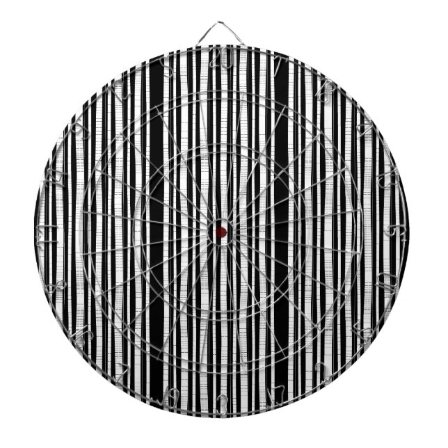 Cible De Fléchettes Motif rayures verticales modernes (Devant)