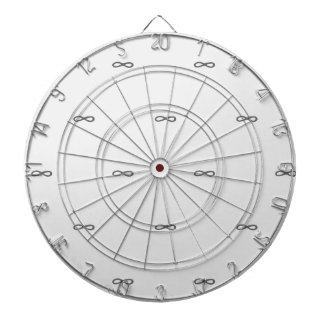 Cible De Fléchettes Motif simple et moderne blanc et noir