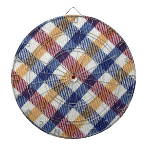 Cible De Fléchettes Motif Tartan multicolore