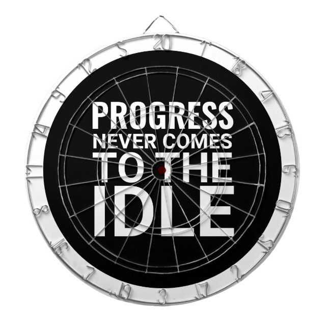 Cible De Fléchettes Motivation noir et blanc : Inspiration (Devant)