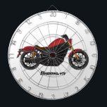 Cible De Fléchettes moto de style croiseur cool<br><div class="desc">Croisez sur la route avec cette moto cool.</div>