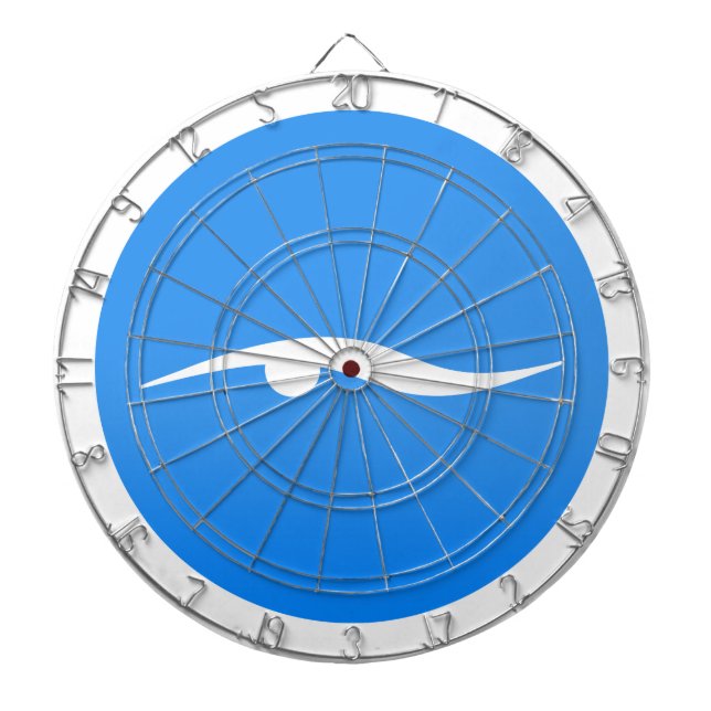 Cible De Fléchettes nage_in_Blue2Logo de natation sur T-shirt (Devant)