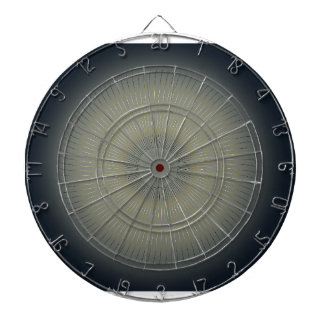 Cible de fléchettes Navy Moderne en Spirale Dorée
