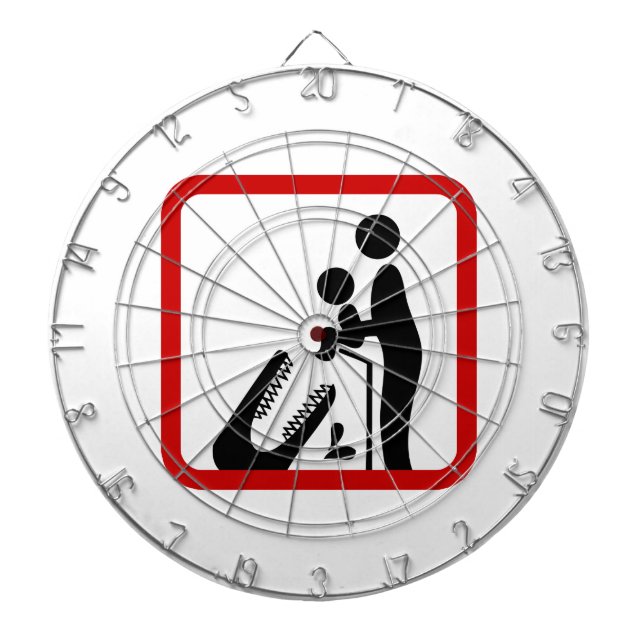 Cible De Fléchettes Ne pas nourrir le bébé au Zoo du Crocodile (Devant)