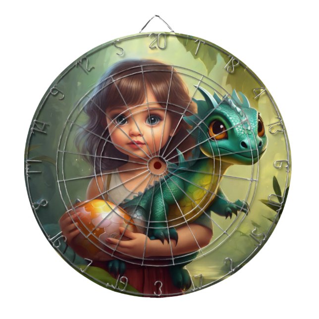 Cible De Fléchettes N'embêtez pas mon dragon :-) (Devant)