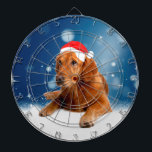 Cible De Fléchettes Noël Mignonne Golden Retriever Chien Santa Hat Nei<br><div class="desc">Jolie Golden Retriever Chien Noël Santa Hat La neige étoiles.</div>