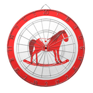 Cible De Fléchettes Noël scandinave Cheval Rocking