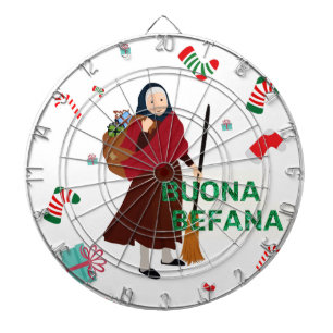Cible De Fléchettes noël sorcière buona Befana