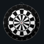 Cible De Fléchettes Noir et blanc<br><div class="desc">Dard noir et blanc pour regards communs.</div>