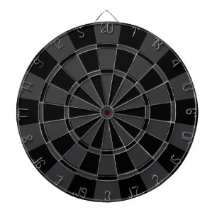 Cible De Fléchettes Noir et gris charbon