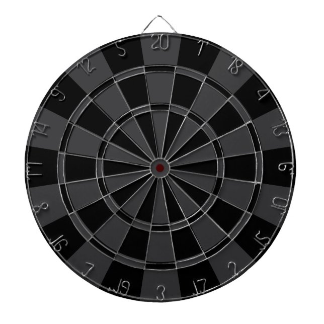 Cible De Fléchettes Noir et gris charbon (Devant)