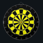 Cible De Fléchettes noir et jaune<br><div class="desc">identica. asyrum. maydaze</div>