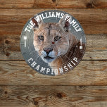 Cible De Fléchettes Nom de famille personnalisé Cougar photo personnal<br><div class="desc">Ajoutez votre nom de famille et créez facilement votre tableau de bord de nom de famille personnalisé. Cliquez sur le bouton PERSONNALISER pour modifier la couleur du texte.</div>