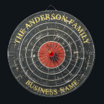 Cible De Fléchettes Nom de famille Tableau noir personnalisé<br><div class="desc">Un tableau de bord est un jeu récréatif et compétitif populaire qui fournit des heures de plaisir pour les joueurs de tous âges et de tous niveaux de compétence. Généralement faits de fibres sisales, de liège ou de composants électroniques, les tableaux de bord sont conçus pour résister à l'impact des...</div>