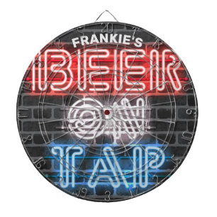 Cible De Fléchettes Nom personnalisé Patriotic Beer Sign Brasserie Pub