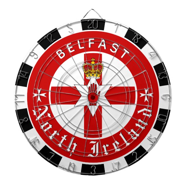Cible De Fléchettes North Ireland Dartboard, Ulster Flag fléchettes /  (Devant)