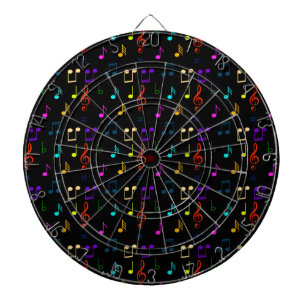 Cible De Fléchettes Notes de Musique Cadeaux pour Musiciens Amateurs d