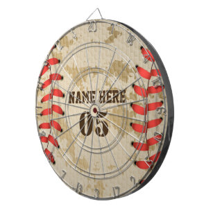Cible De Fléchettes Numéro de base-ball Vintage personnalisé Rétro