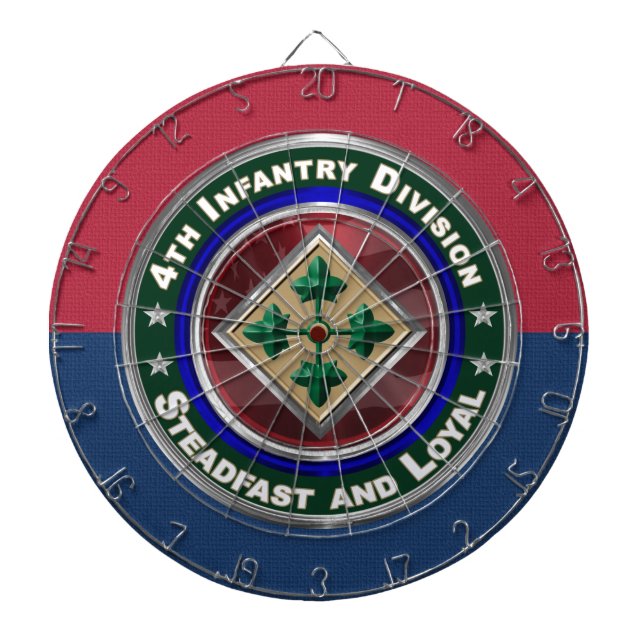 Cible De Fléchettes Objet-souvenir de la 4e division d'infanterie (Devant)