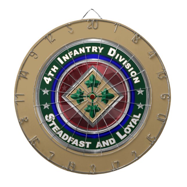 Cible De Fléchettes Objet-souvenir de la 4e division d'infanterie  (Devant)