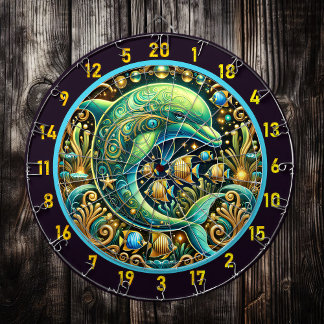 Cible De Fléchettes Ocean Harmony Dauphin Darboard Design