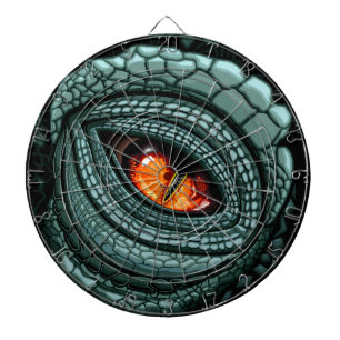Cible De Fléchettes Œil de prédateur reptile primitif