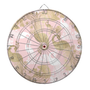 Cible De Fléchettes Oiseau royal rose