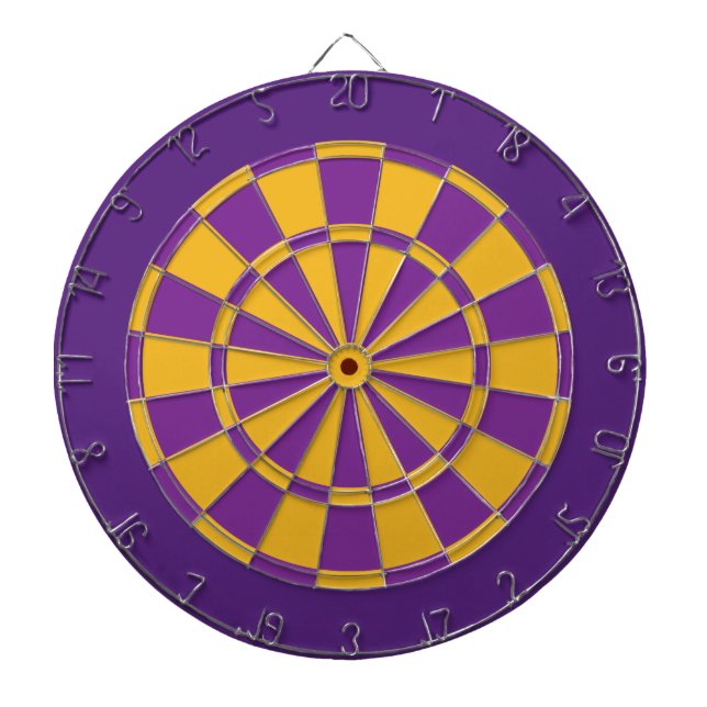 Cible de fléchettes : or, violet et violet foncé (Devant)