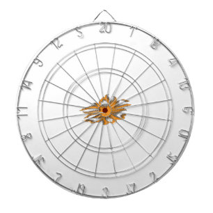 Cible De Fléchettes Orange jaunâtre, Jaune orangé