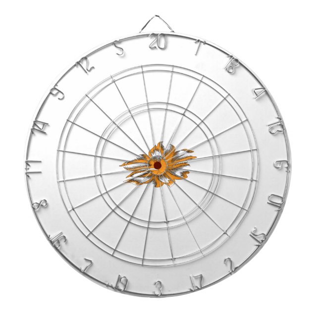Cible De Fléchettes Orange jaunâtre, Jaune orangé (Devant)