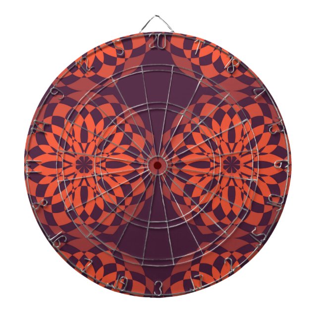Cible De Fléchettes Orange purple cool, unique (Devant)