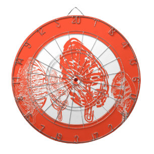 Cible De Fléchettes Oranger (feuille)