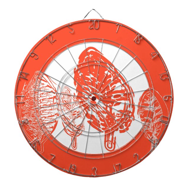 Cible De Fléchettes Oranger (feuille) (Devant)