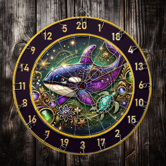 Cible De Fléchettes Orca et Turtle Theme Wall Art