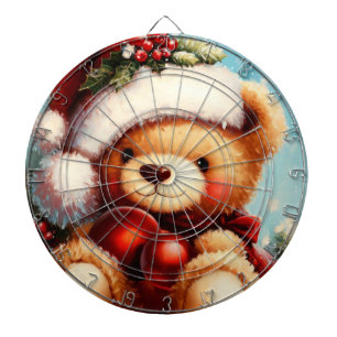 Cible De Fléchettes Ours en peluche de Noël (4)