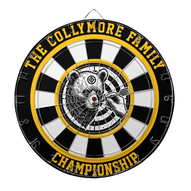 Cible De Fléchettes Ours grizzli ciblé (Devant)