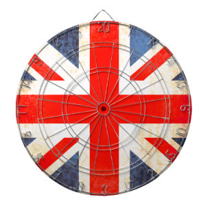 Cible De Fléchettes Panneau de dard antiqued par drapeau BRITANNIQUE