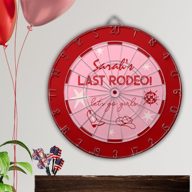 Cible De Fléchettes Panneau de fête de Bachelorette Rodeo avec dartboa (Créateur téléchargé)