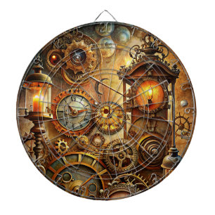 Cible De Fléchettes Panneau de fléchettes Art Steampunk