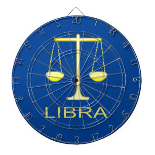 Cible De Fléchettes Panneau étoile Balance dorée de Libra